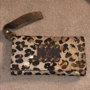 Leopard Wristlet